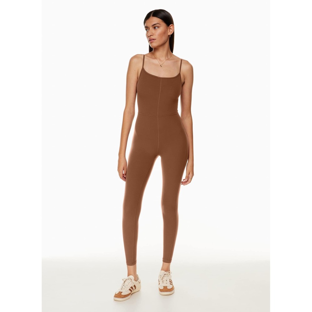 Wilfred Free Aritzia Divinity Jumpsuit Tan Brown Bodysuit 2XS